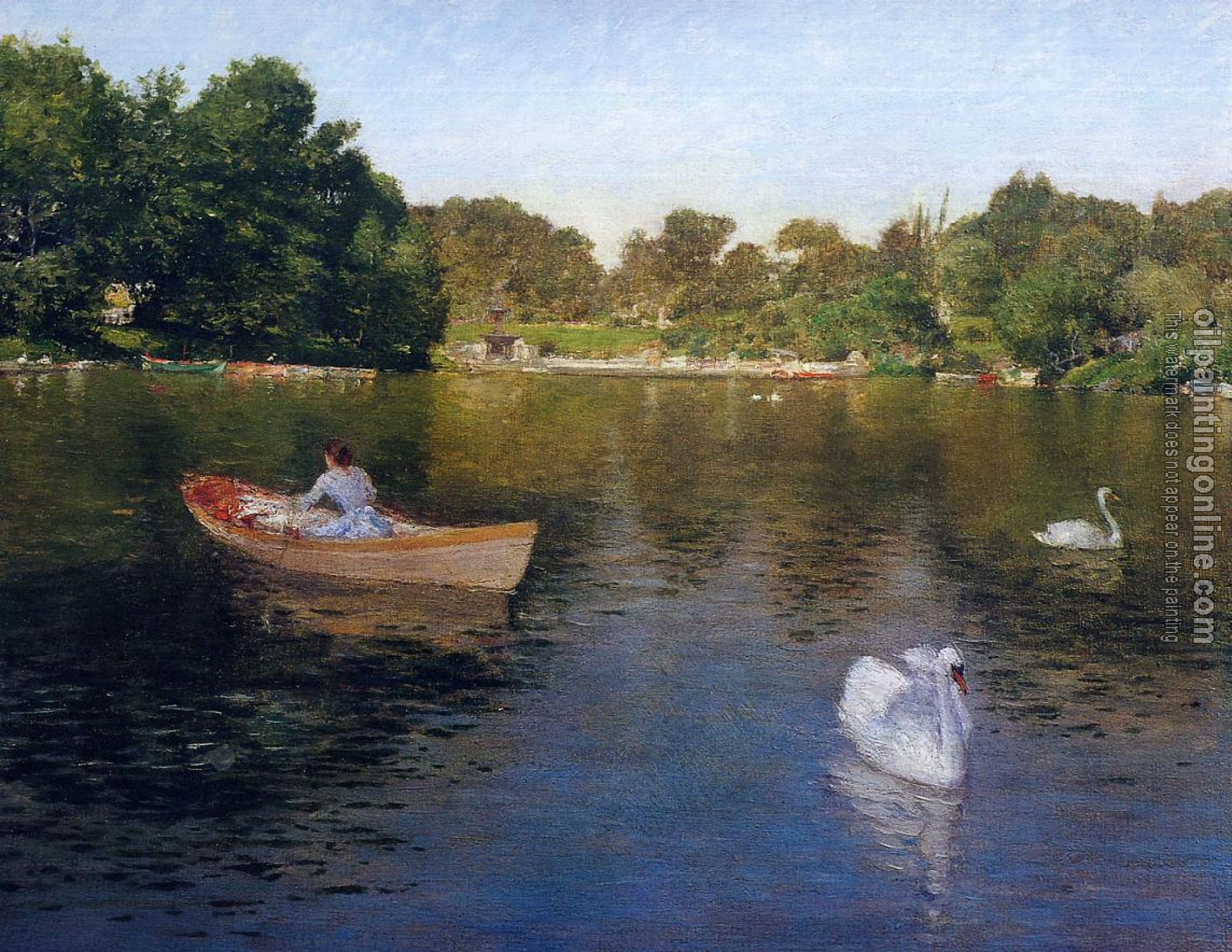 Chase, William Merritt - On the Lake Central Park